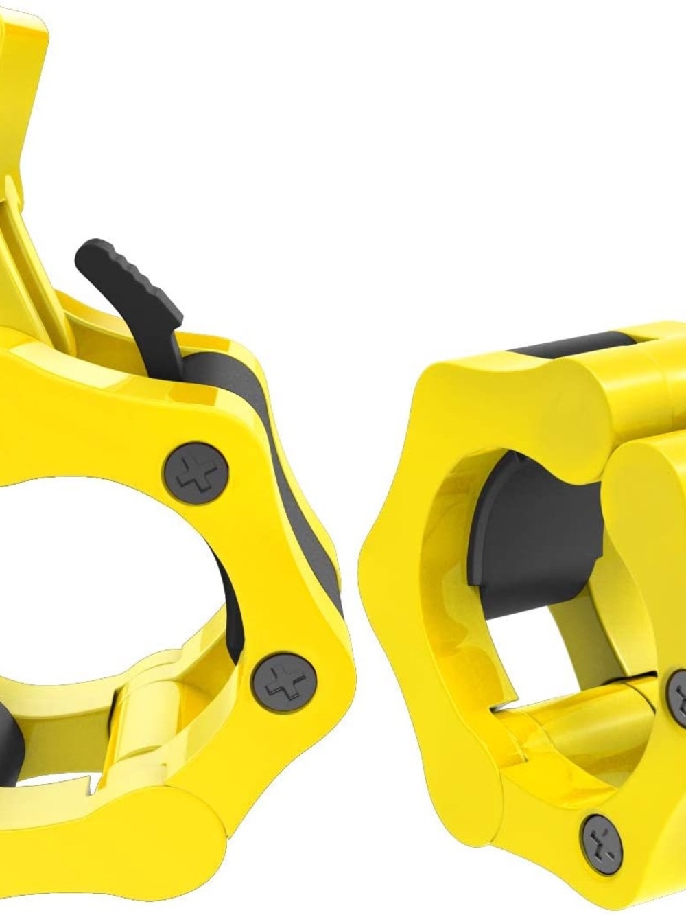 2-inch Light Yellow Barbell Collar Clamps (Pair)